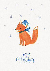 Weihnachtskarte Fuchs A6