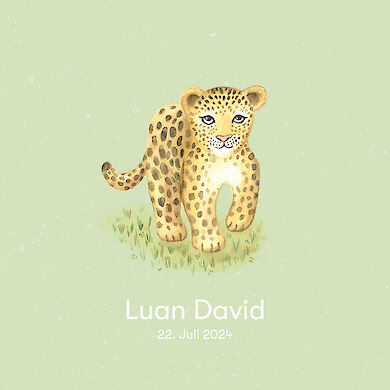 Leopard pale green