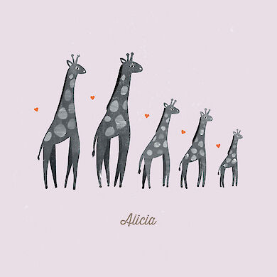 Giraffe lila 5