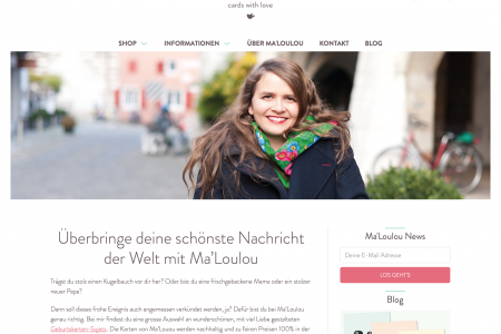 Die neue Ma'Loulou Website ist online! YAY!