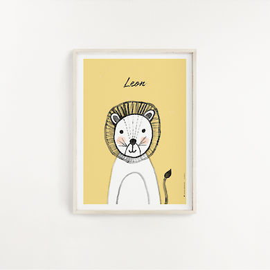 Poster Lion A4