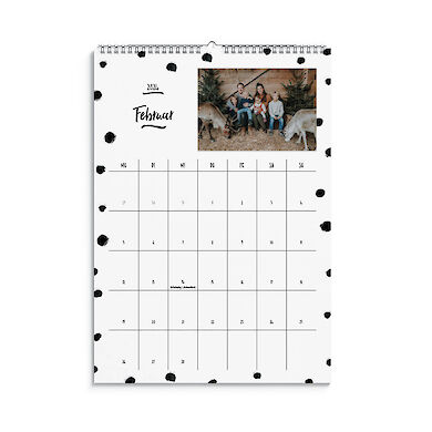 Familienkalender mit Fotos A4
