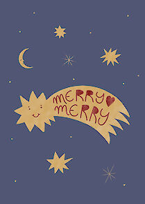 Carte de Noël personnalisée Merry Merry