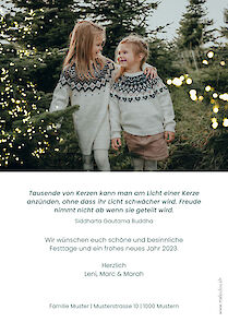 Carte de Noël personnalisée Merry Merry - 