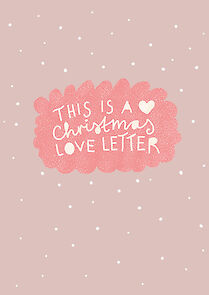Carte de Noël Christmas Love Letter
