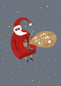 Carte de Noël Santa