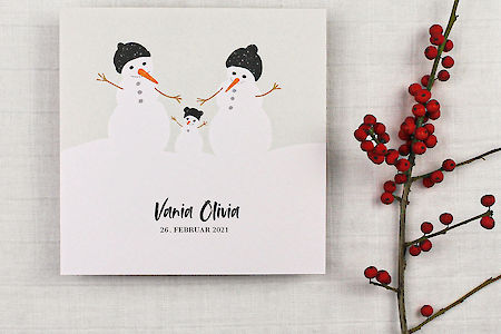 Geburtskarten für dein Winterbaby